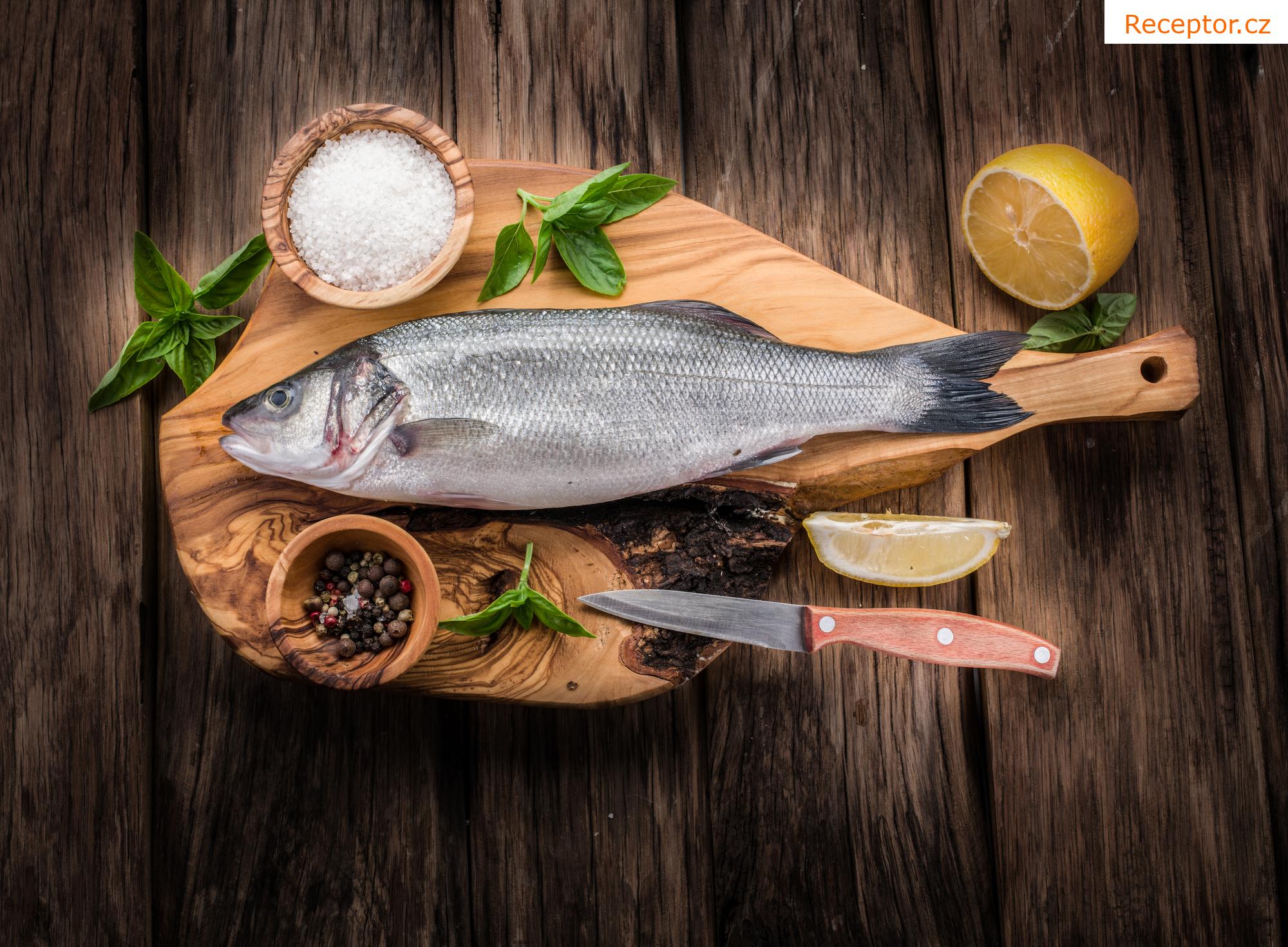 Pstruh plněný houbami