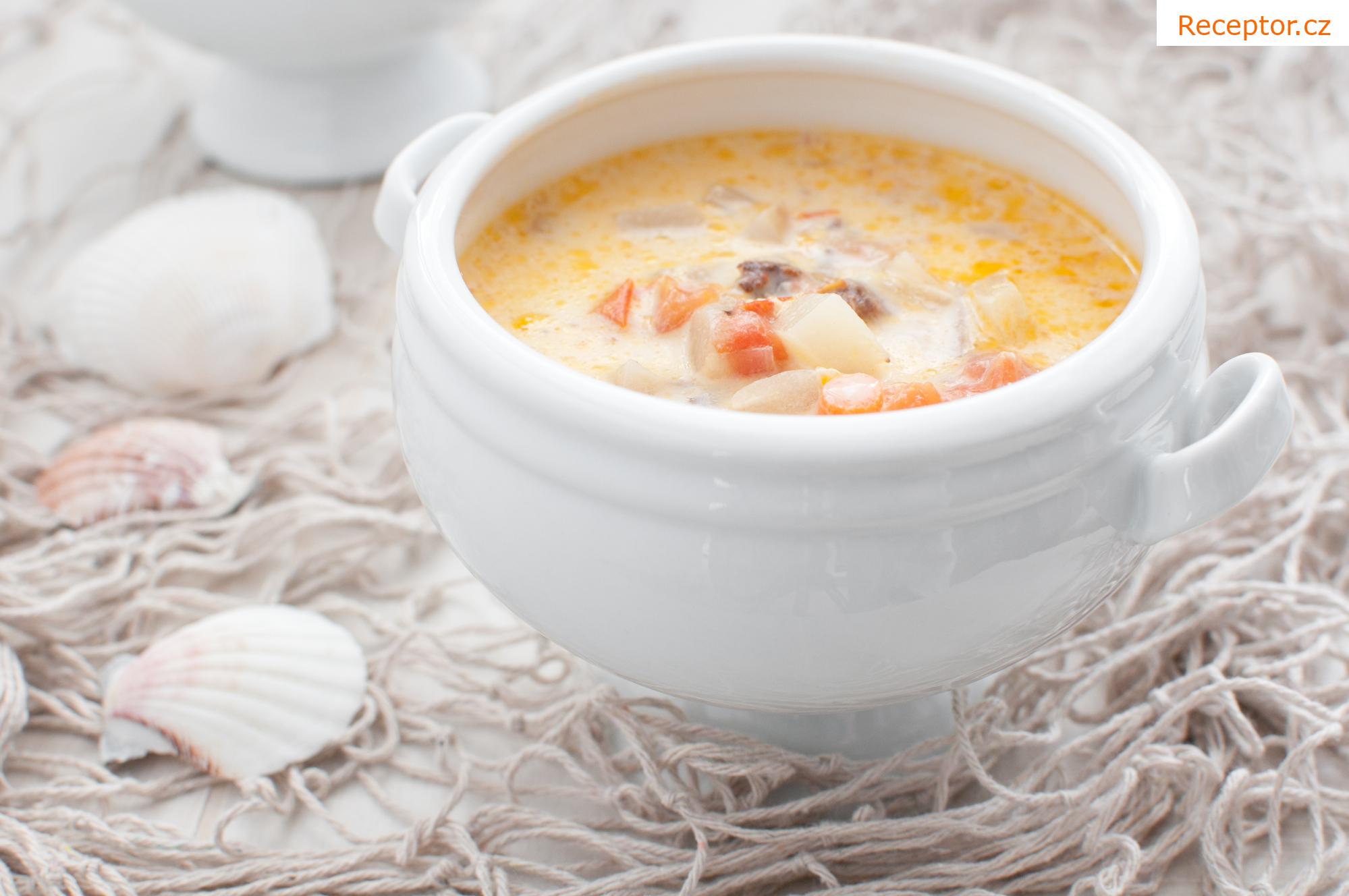Rybí polévka se smetanou