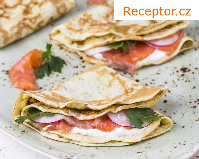 Salát s uzeným lososem