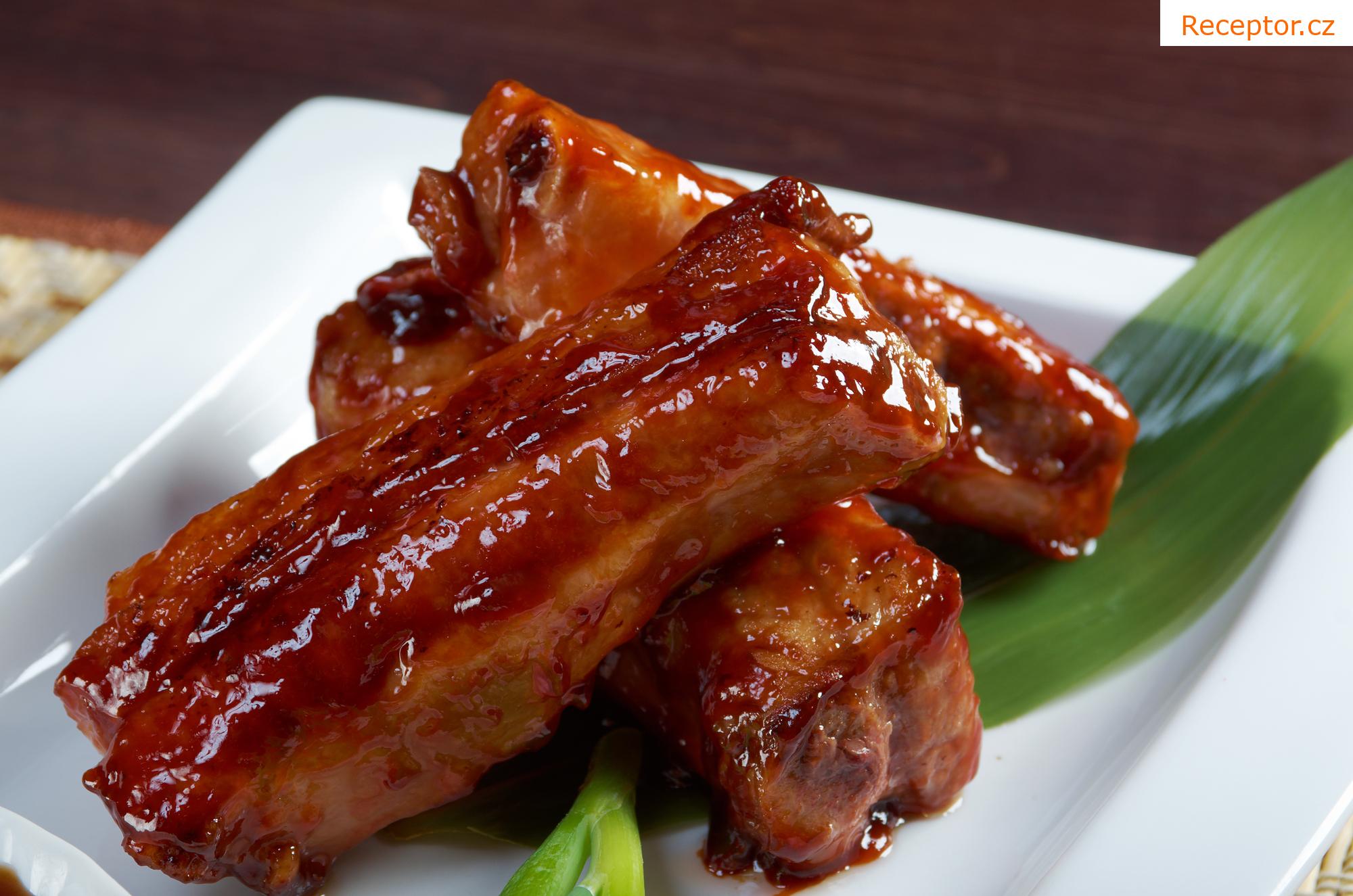 Vepřové žebírko na žampionech