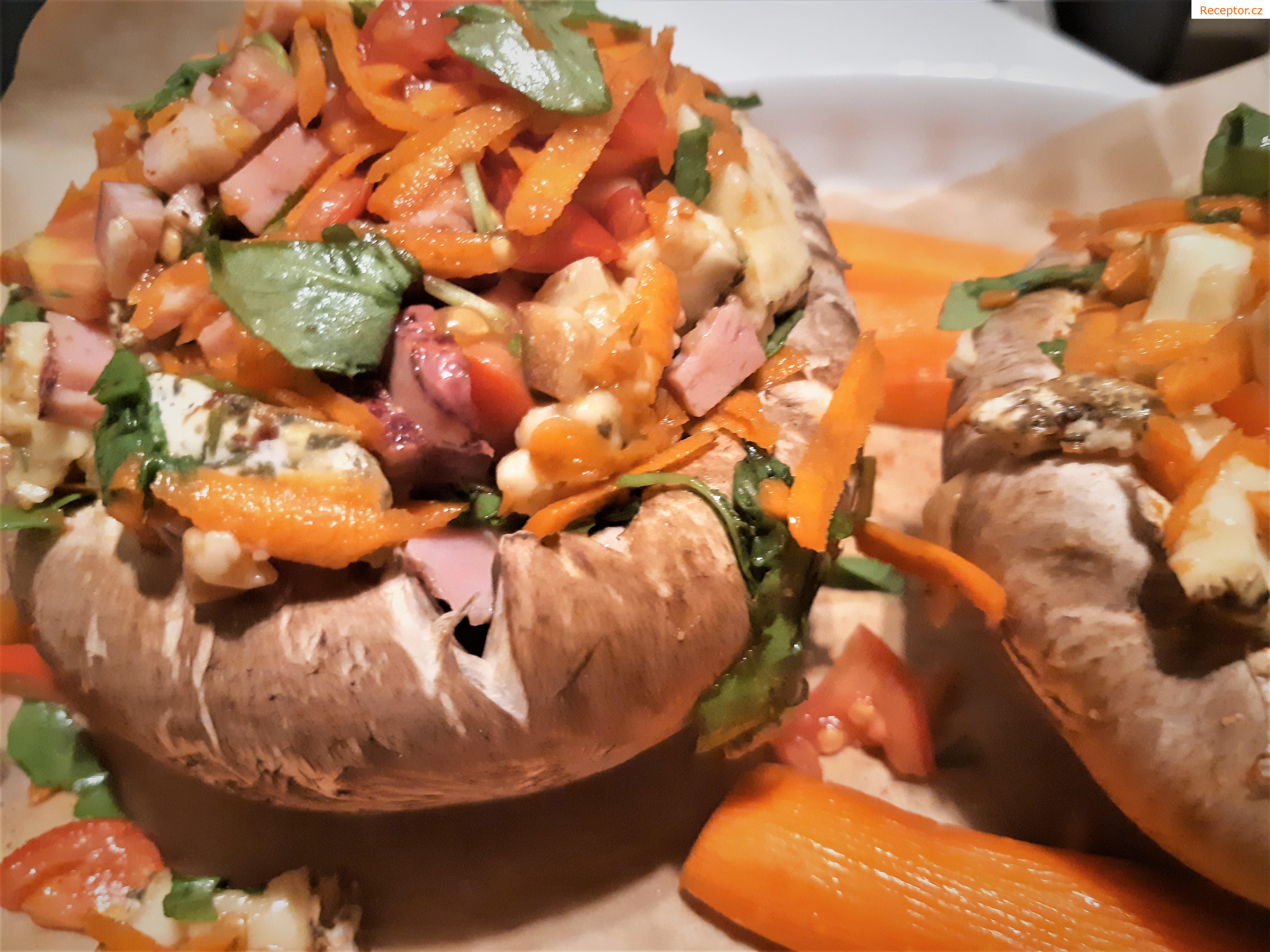 Zapečené žampiony portobello